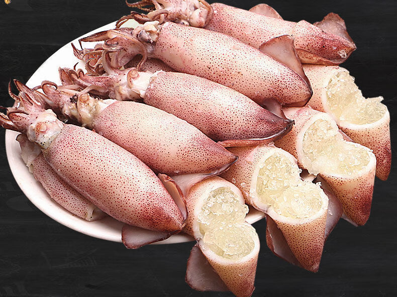 100满籽海兔籽乌鲜活熟冻天然籽满籽笔管鱼墨鱼仔小鱿鱼速冻满籽海兔