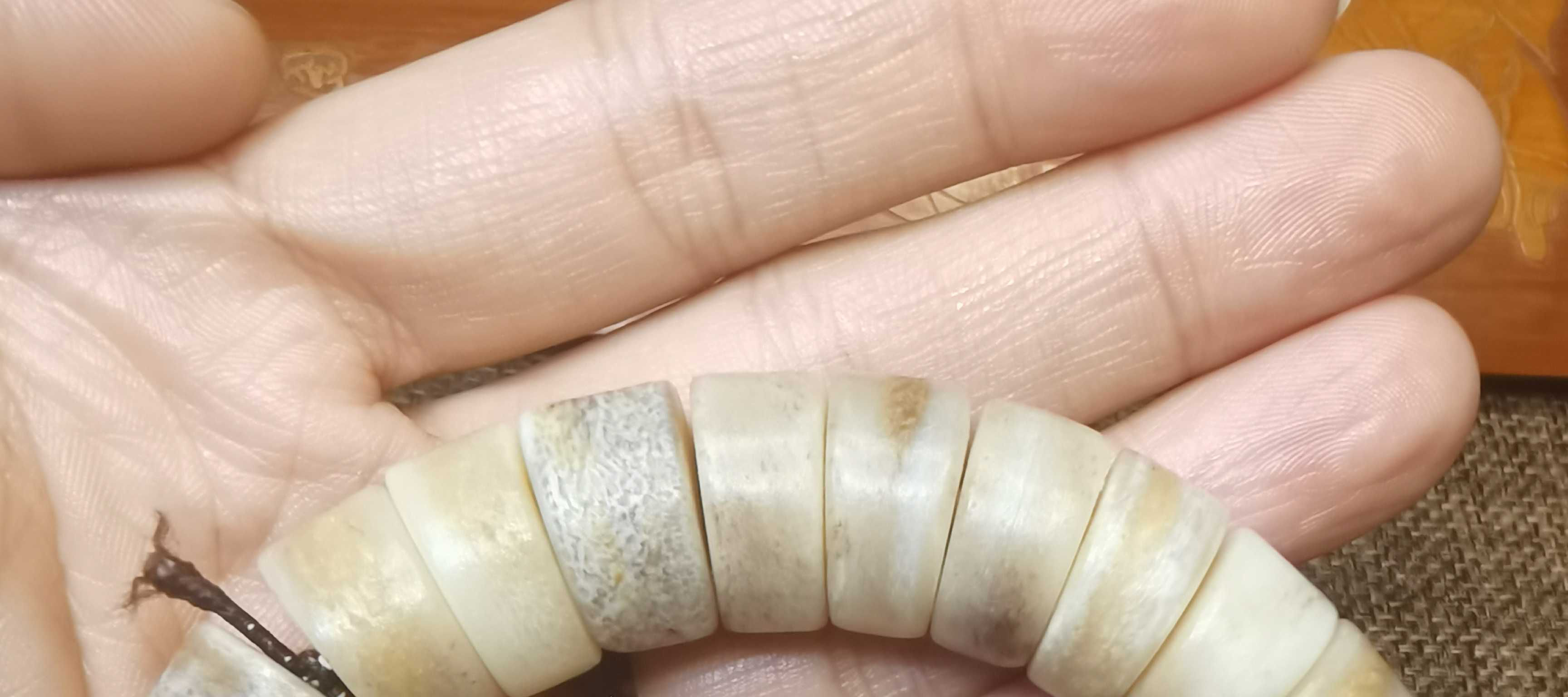 正宗高密度骆驼骨头手串佛珠骨灵西藏藏传嘎巴啦吧拉念珠未脱脂手链