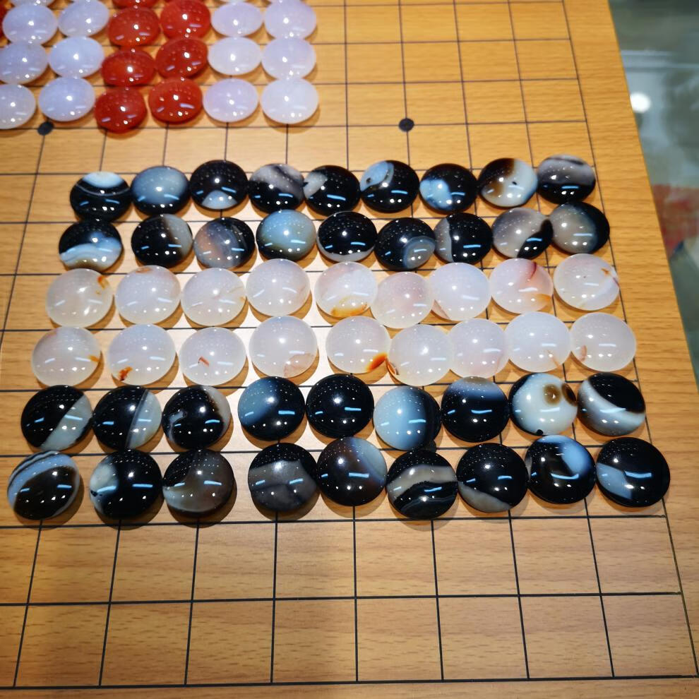 轻奢高端天然玛瑙精品围棋五子棋子棋盘玉髓收藏馈赠庆典节日礼品新品