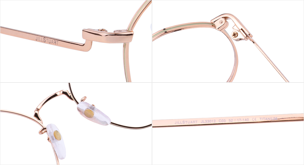 jillstuart吉尔斯图亚特眼镜jl33012玫瑰金色优雅女款近视眼镜大框钛
