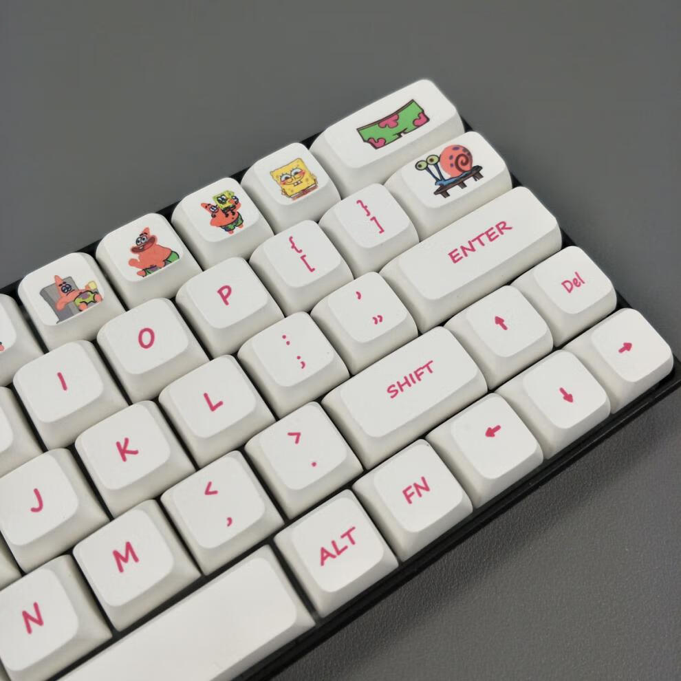 糖蚁amz外设键帽盒装127键全套pbt热升华xda小全套派大星键帽