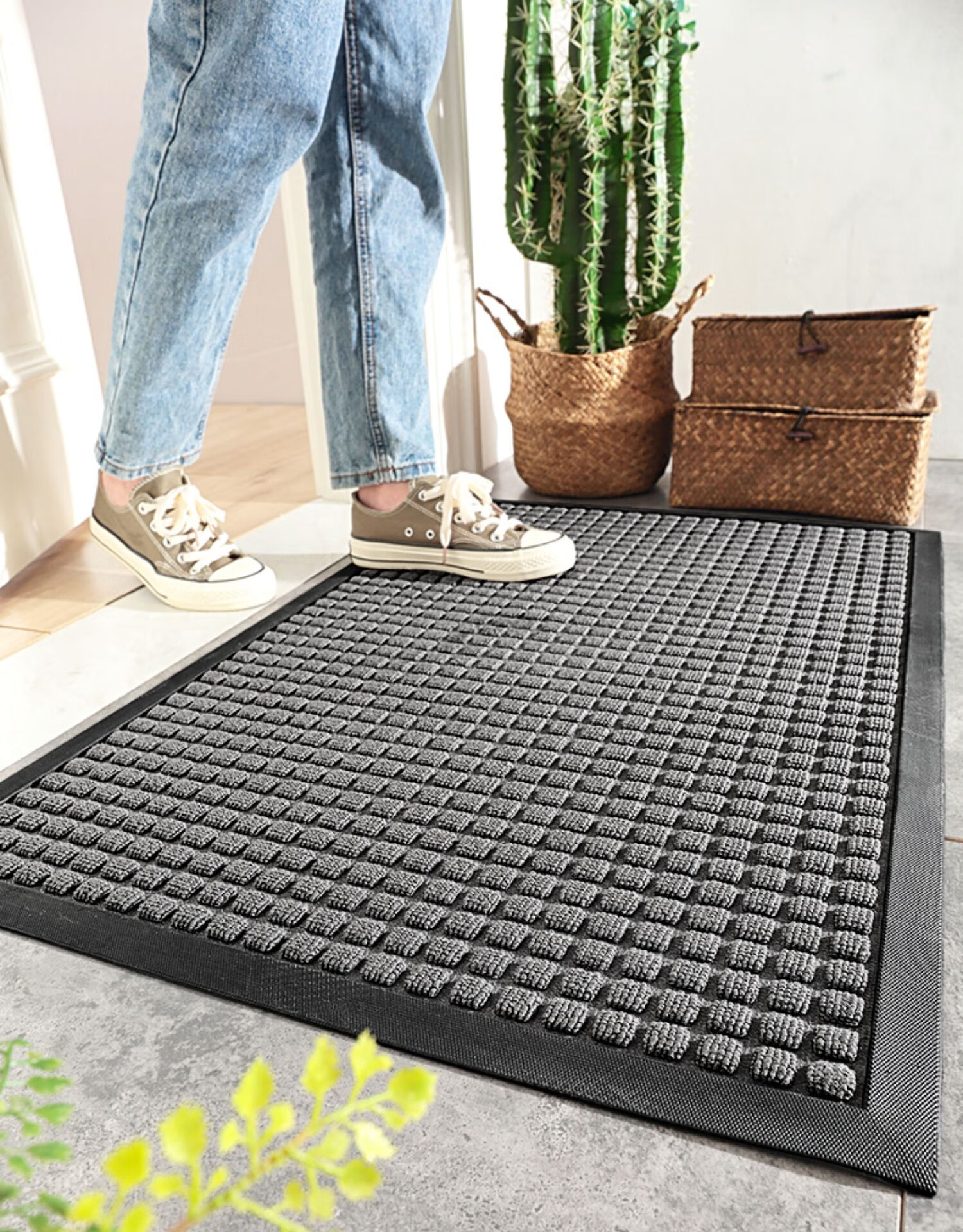 别墅入户门地垫家用脚垫门垫进门户外防滑垫子大门口酒店商用 方语