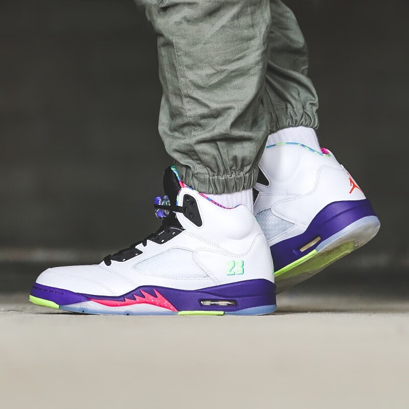 nike耐克男女鞋air jordan 5 aj5 x off white ow联名解构黑蝉翼半