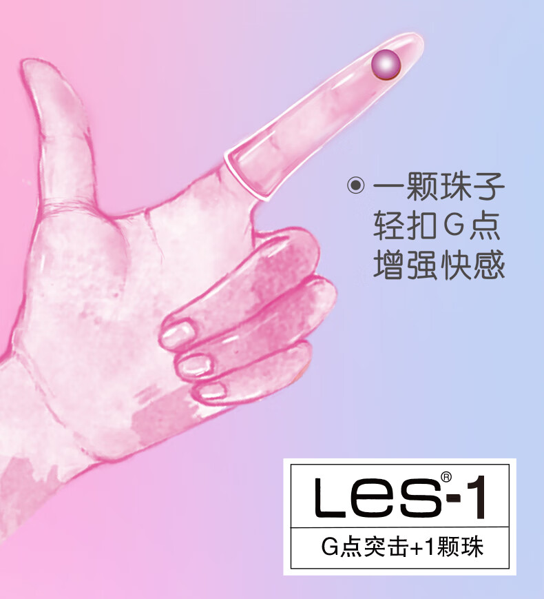 倍力乐手指套les女士专用超薄柔珠情趣用具品爆珠拉拉g自尉避孕套抠抠