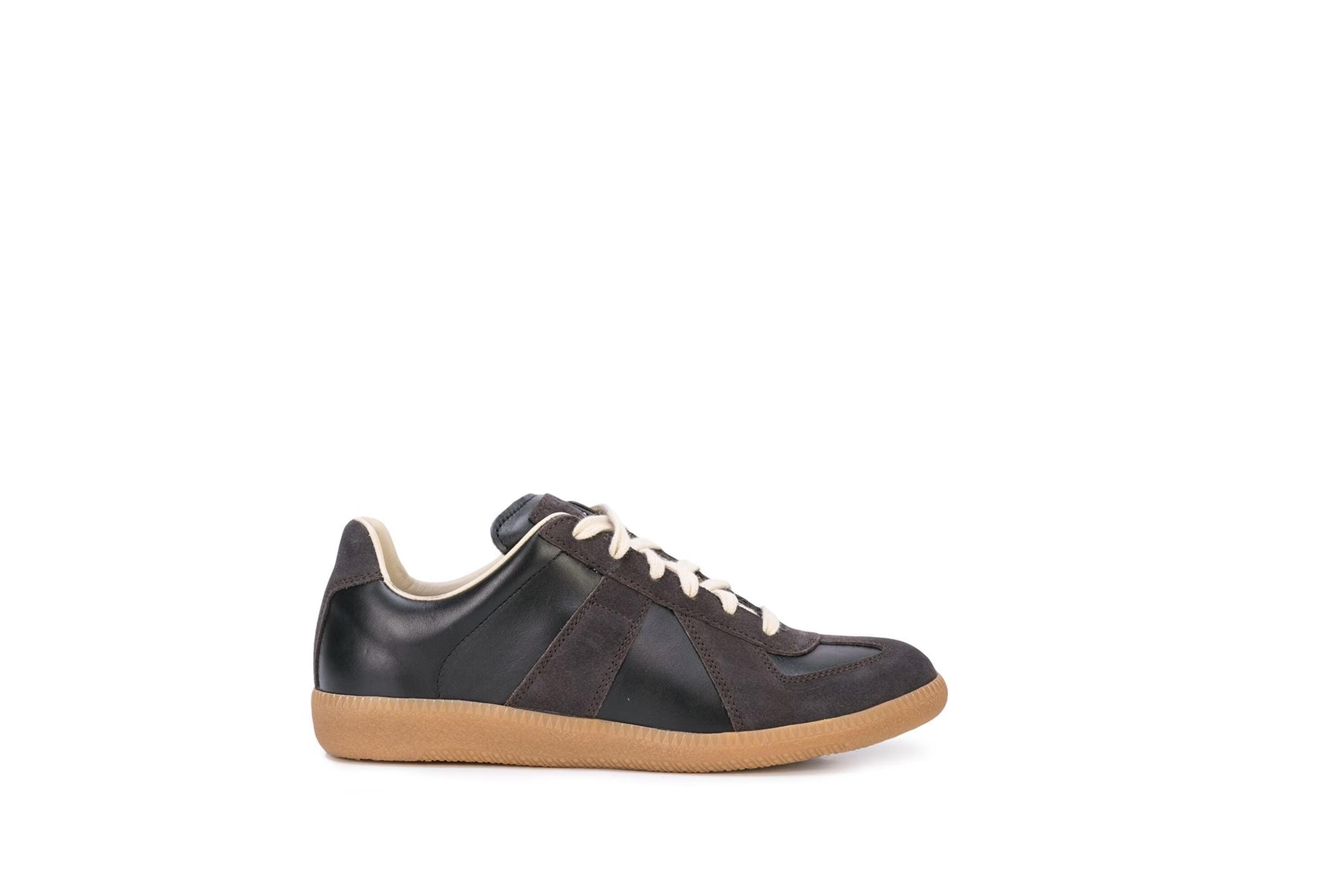 maison margiela 21春夏女士replica 皮质运动鞋 红色 it40【图片