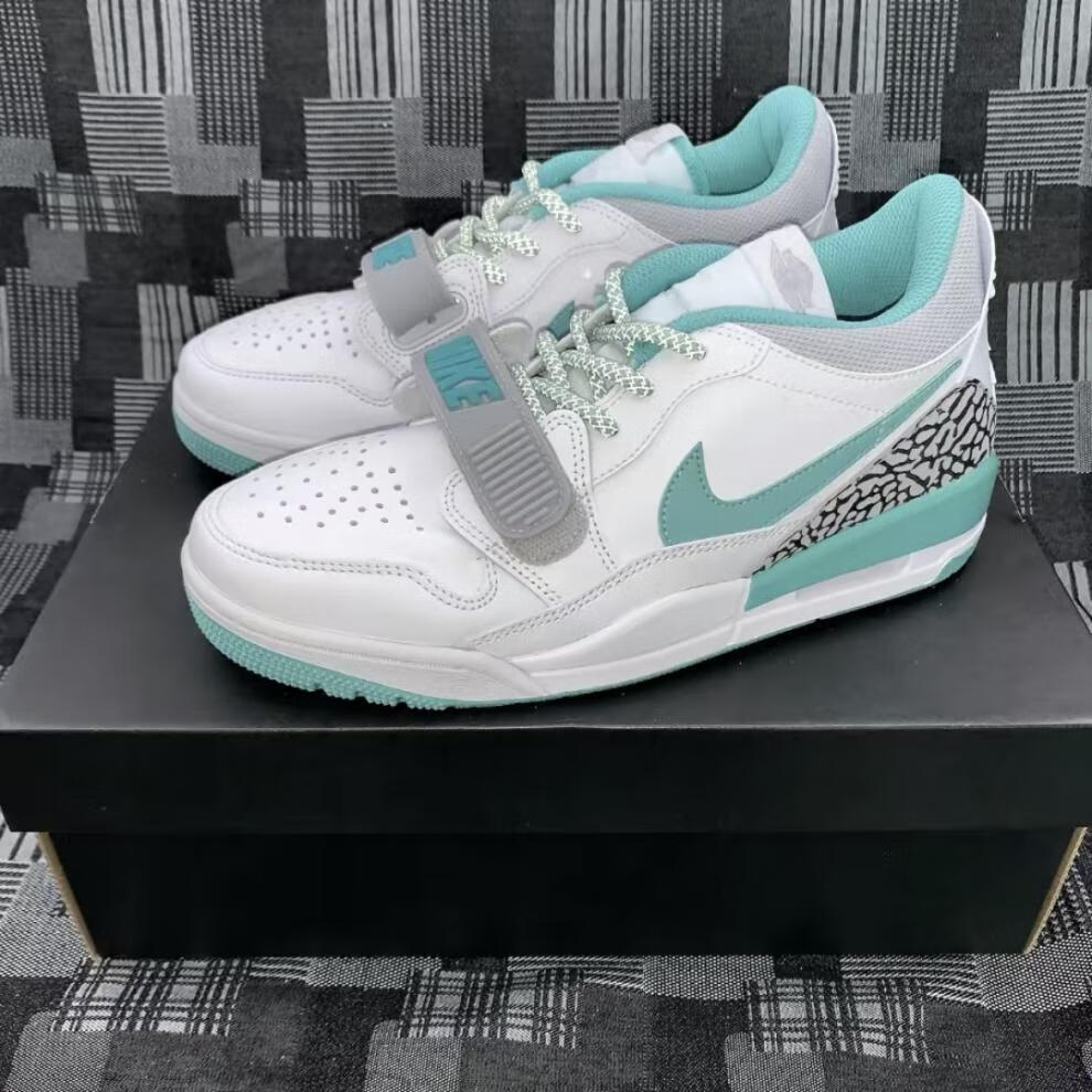适配aj legacy 312 low white turquoise 白绿 小夜光鞋带 (反光)薄荷