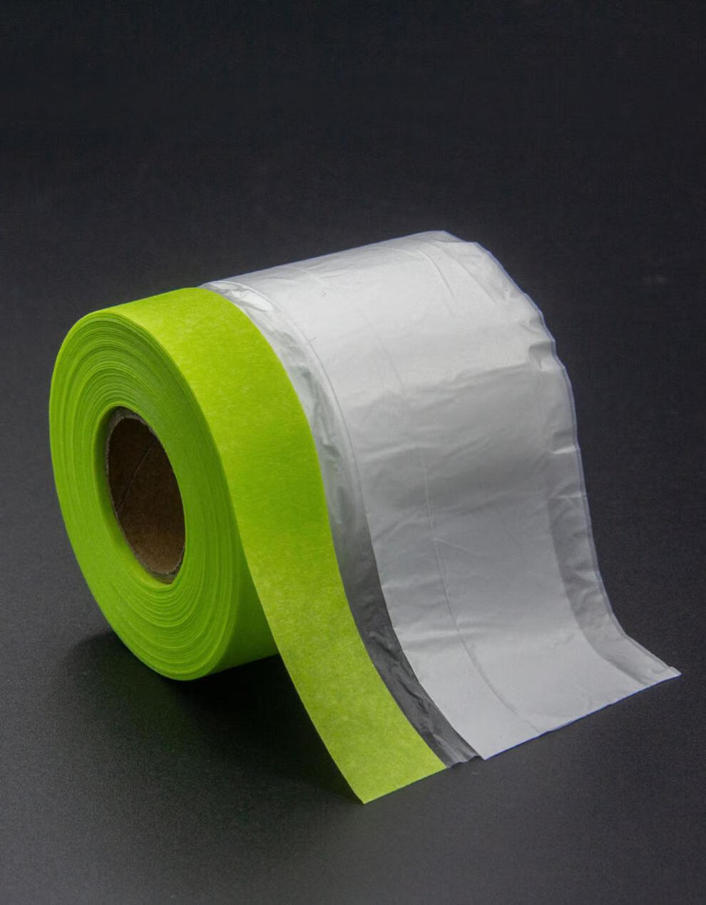 高粘和纸遮蔽膜油漆喷漆保护膜装修涂料美纹纸遮挡塑料膜 30cm*25m