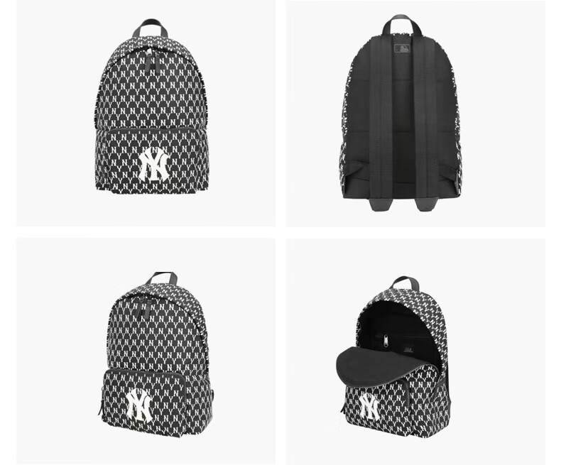 mlb双肩包男女款复古满标ny老花时尚潮流运动休闲迷你小书包32bg-3