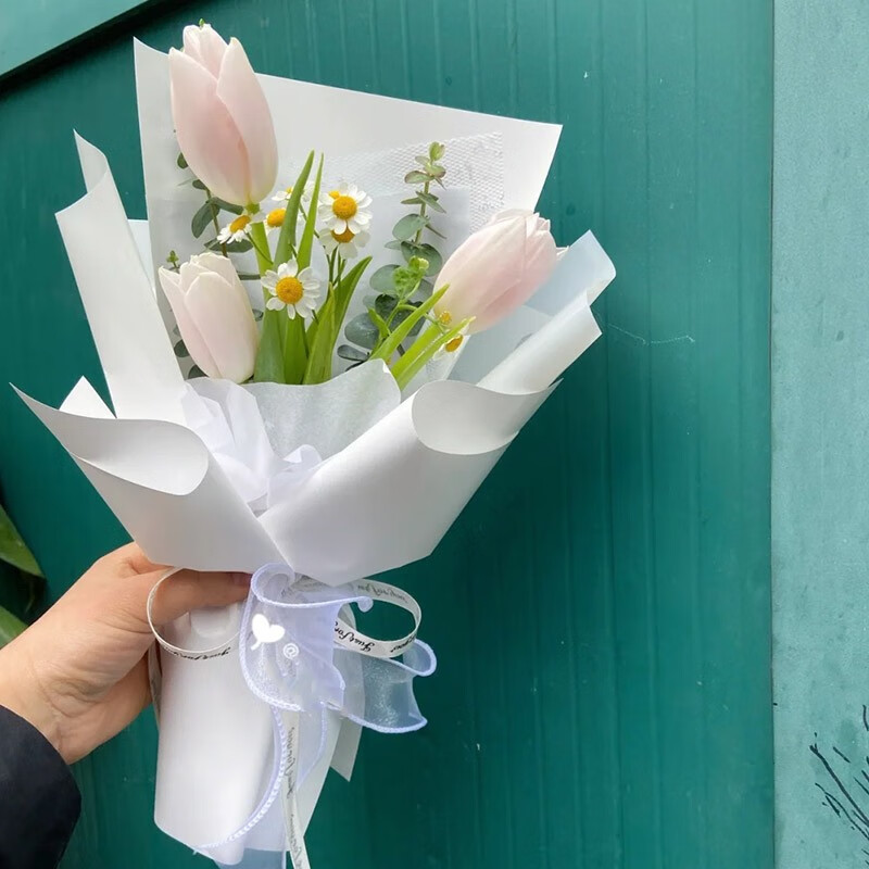 记忆花派单支玫瑰康乃馨向日葵企业团购小花束迷你鲜花速递同城花束