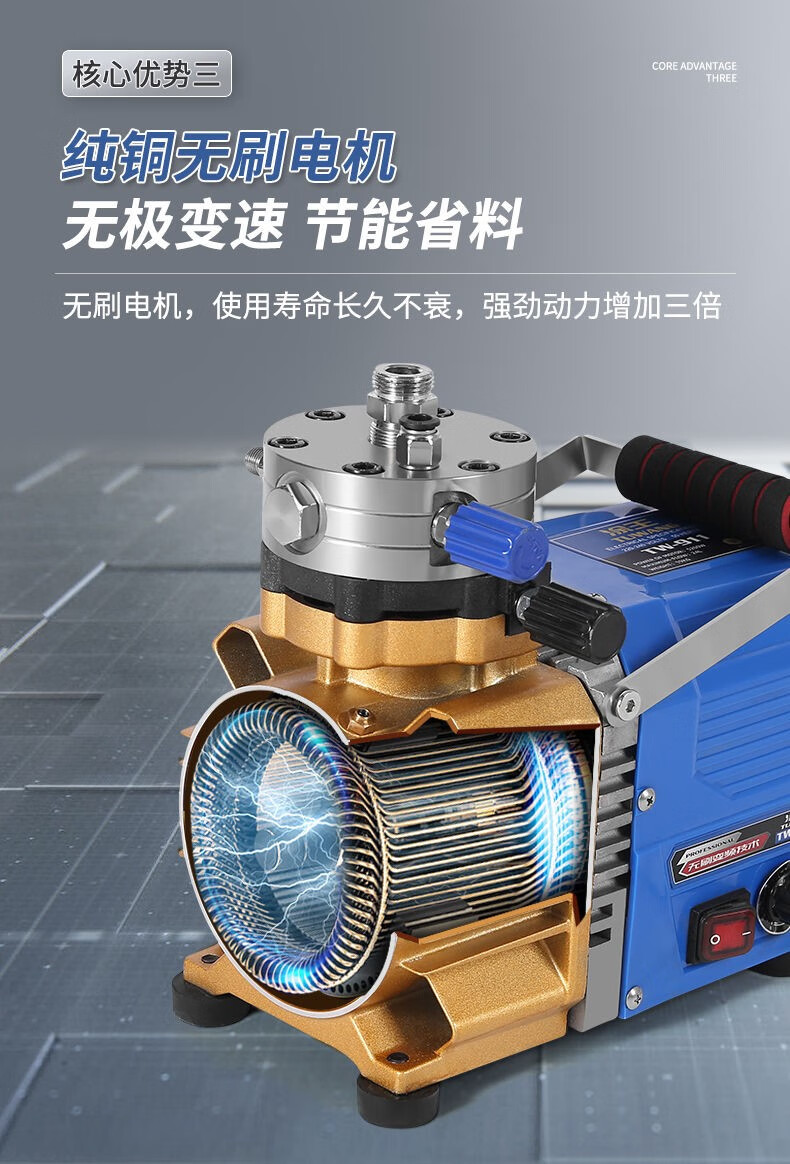 气喷漆机油漆涂料家用小型 小钢铁侠【5800w 42l】单枪标【图片 价格