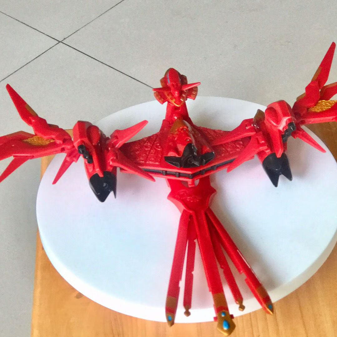 定制达力天地神兽金刚2天神地兽玩具圣狮王红凤凰伏魔牛无限合体红