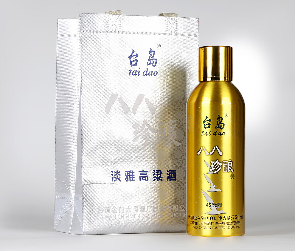 台岛台湾高粱酒金门八八鎏金罐45度750ml6瓶礼盒白酒整箱大容量粮食酒