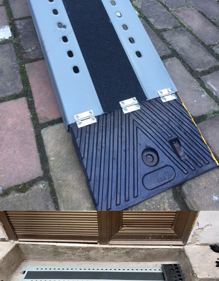 楼梯坡道板便携式无障碍摩托轮椅自行车上车上楼台阶板斜坡板装车神器