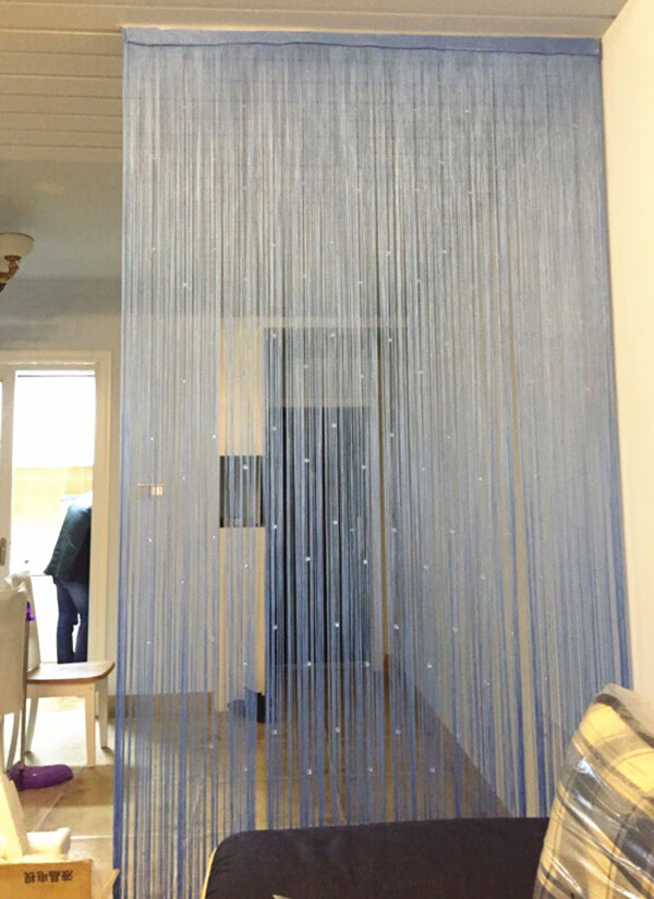 网红流苏门帘水晶珠加密卧室隔断帘结婚门帘珠帘客厅流苏帘酒店玄关