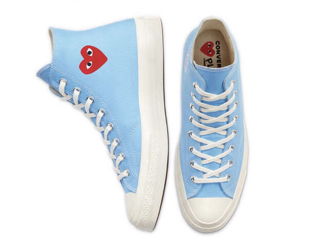 川久保玲官方联名同款1970play爱心大眼睛女鞋帆布鞋男鞋鬼脸鞋子