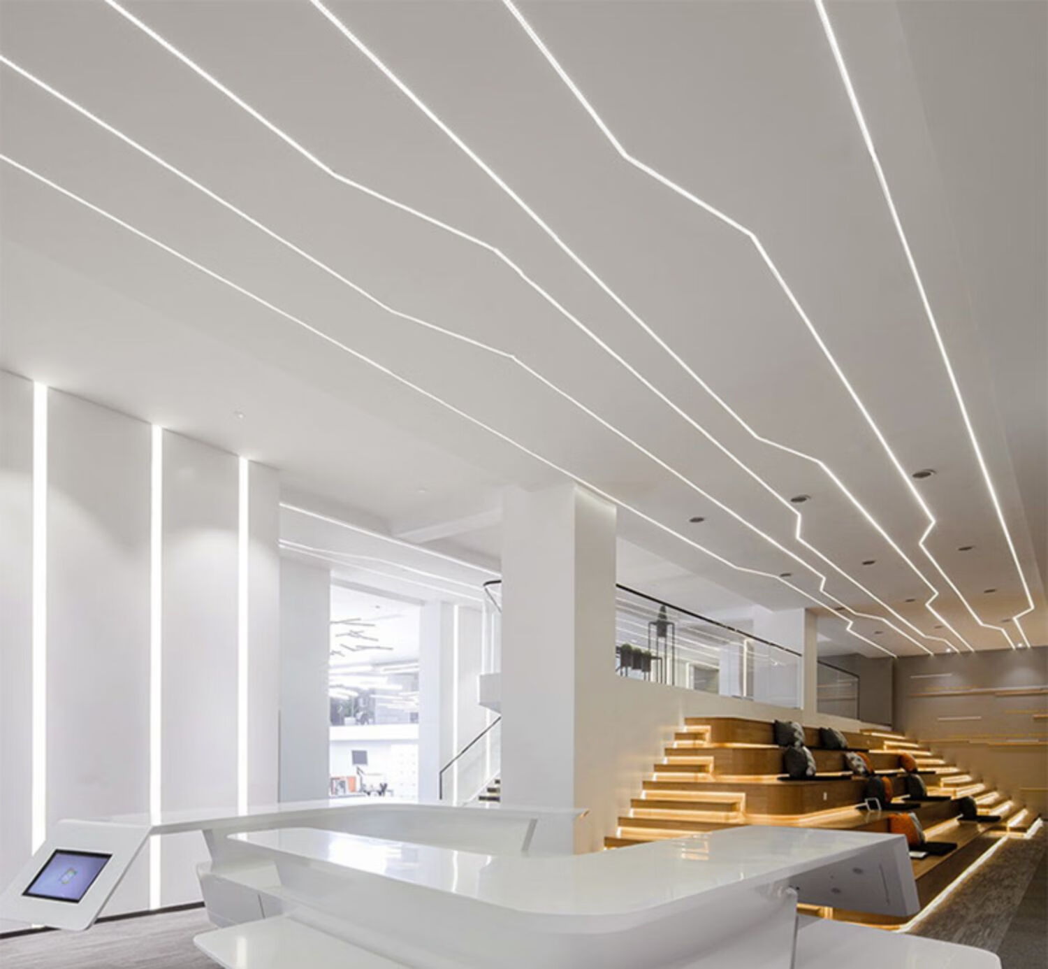 雷士照明官方旗舰同款led线条灯嵌入式钛金条线型灯预埋式线性灯明装