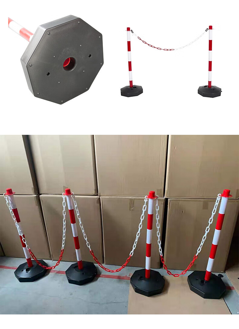 塑料警示柱防撞柱交通设施道路标柱标志桩反光弹力安全路立桩75cm 75