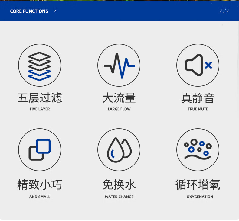 魚缸過濾器外置過濾桶草缸三合一淨水系統瀑布式外掛魚缸循環泵wg02