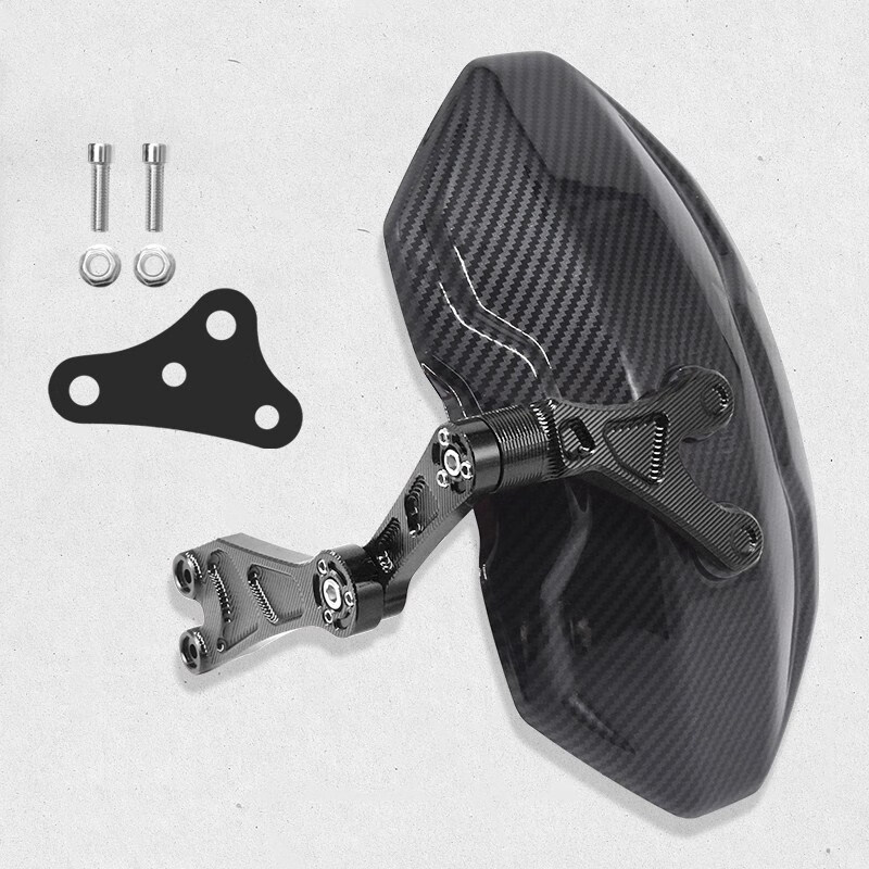 九号电动车挡泥板 适用九号电动车改装配件e125/e200水转印铝合金后盾