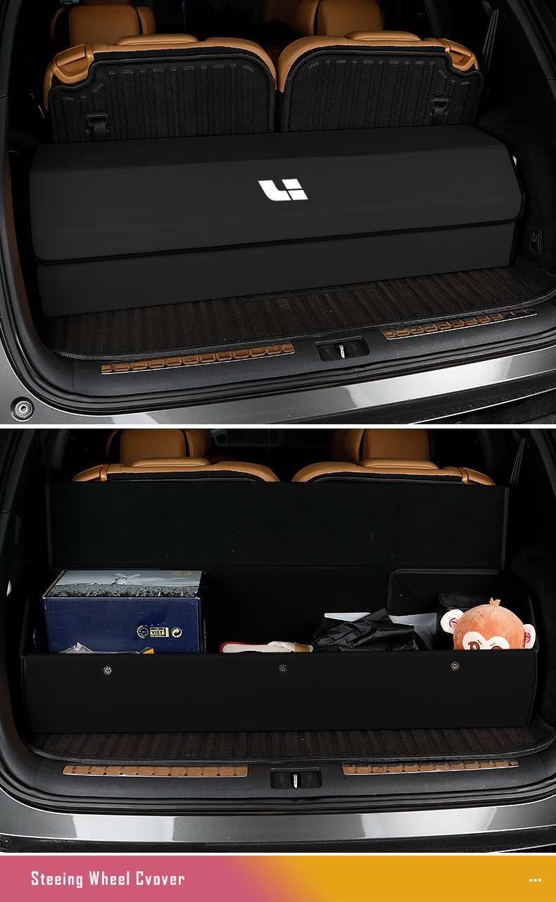 2021理想one改装后备箱储物盒座椅可折叠置物收纳箱汽车内饰用品理想