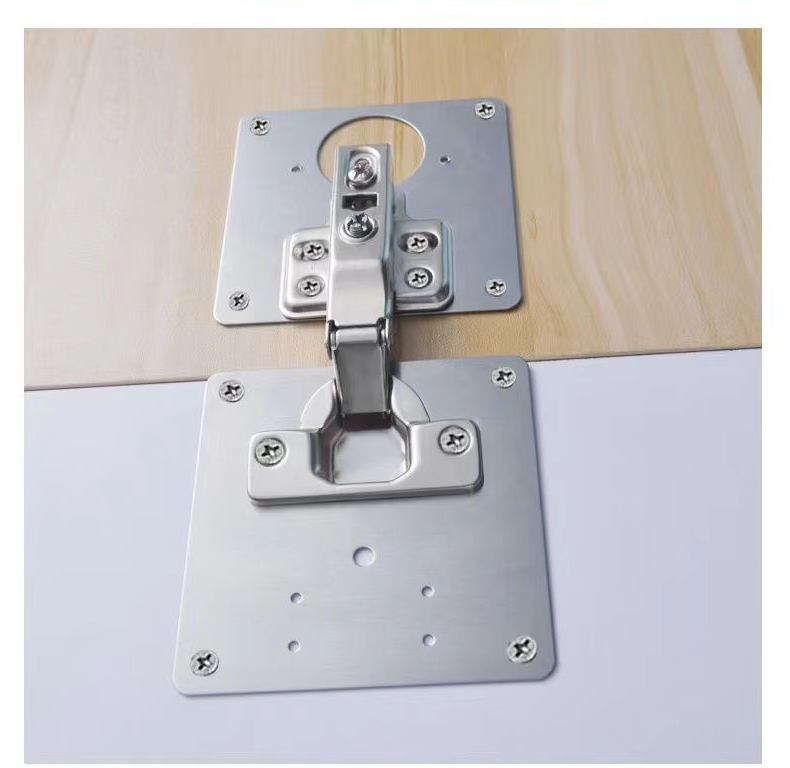 欧立(onlee)柜门铰链修复板不锈钢合页板孔修复神器安装板垫板修补板