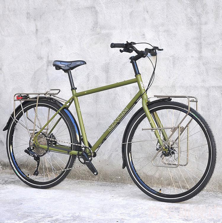 开朗长途旅行车开朗旅行车lklm长途自行车钢架单车 单盘旅游公路车