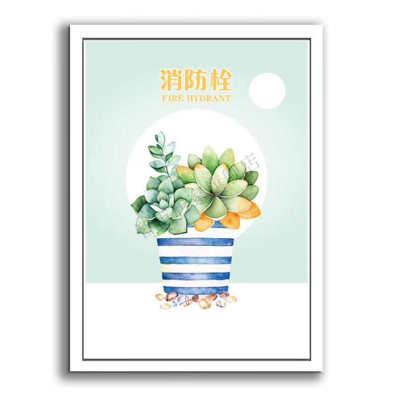 消防栓装饰贴遮挡自粘贴纸配电箱消火栓贴画定制商品e89小