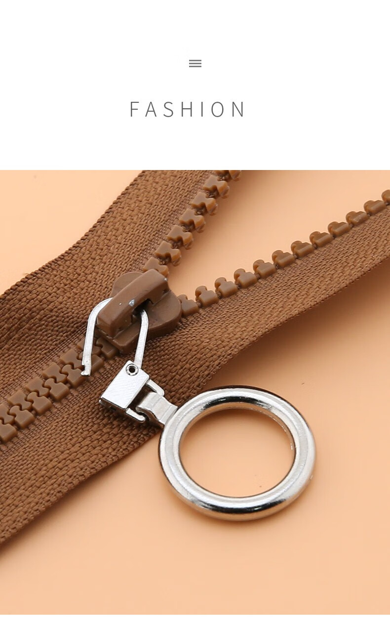 三爱圆环拉链头配件衣服外套包包修复通用万能拉锁头替换可拆卸拉坠小