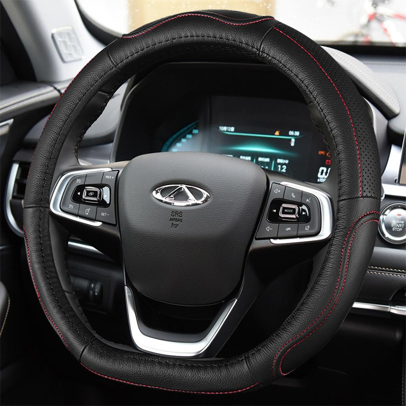 奇瑞 瑞虎8方向盘套真皮大蚂蚁瑞虎7 5x瑞虎3x艾瑞泽5 gx 3xe汽车四季