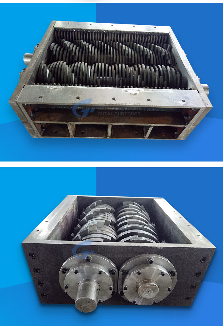 撕碎机机箱大小型金属废钢生活塑料薄膜撕碎机破碎机油桶隔套具体询问
