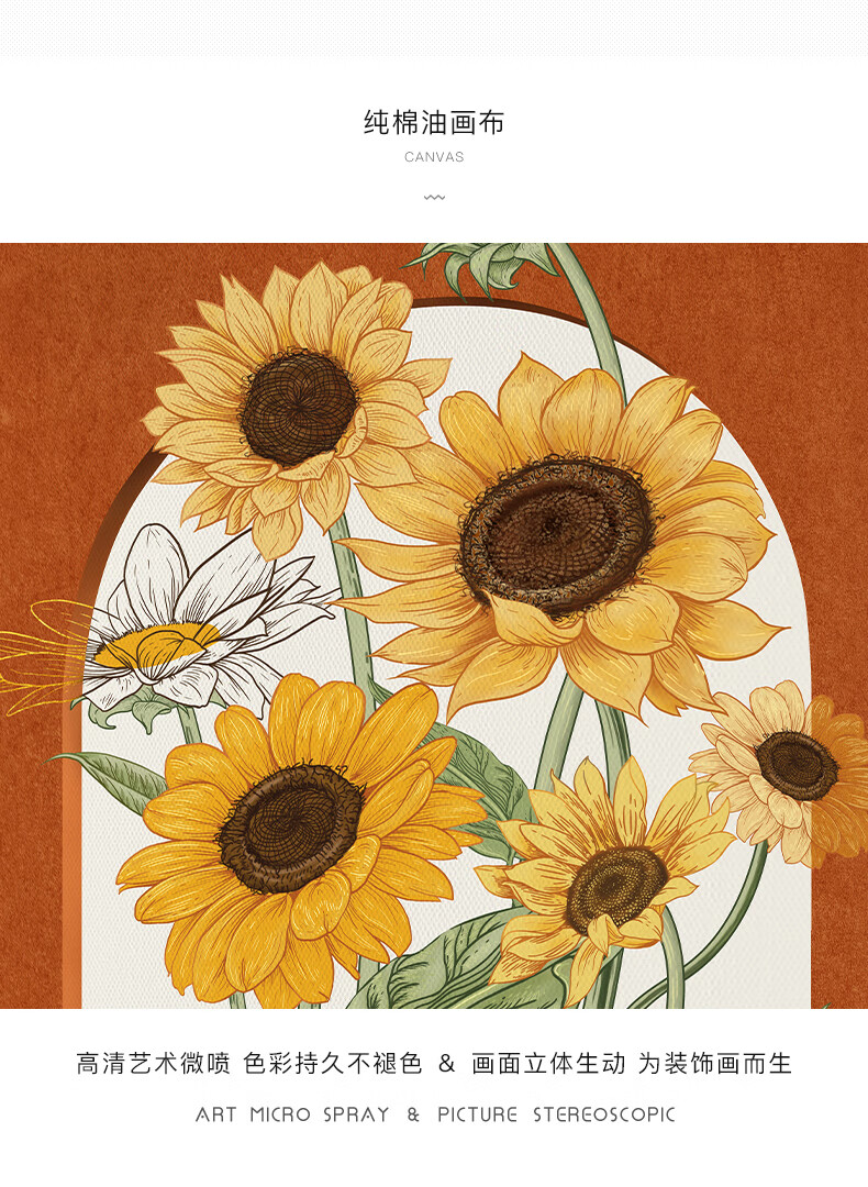 梵高高档装饰画北欧玄关装饰画梵高向日葵客厅进门壁画现代简约走廊