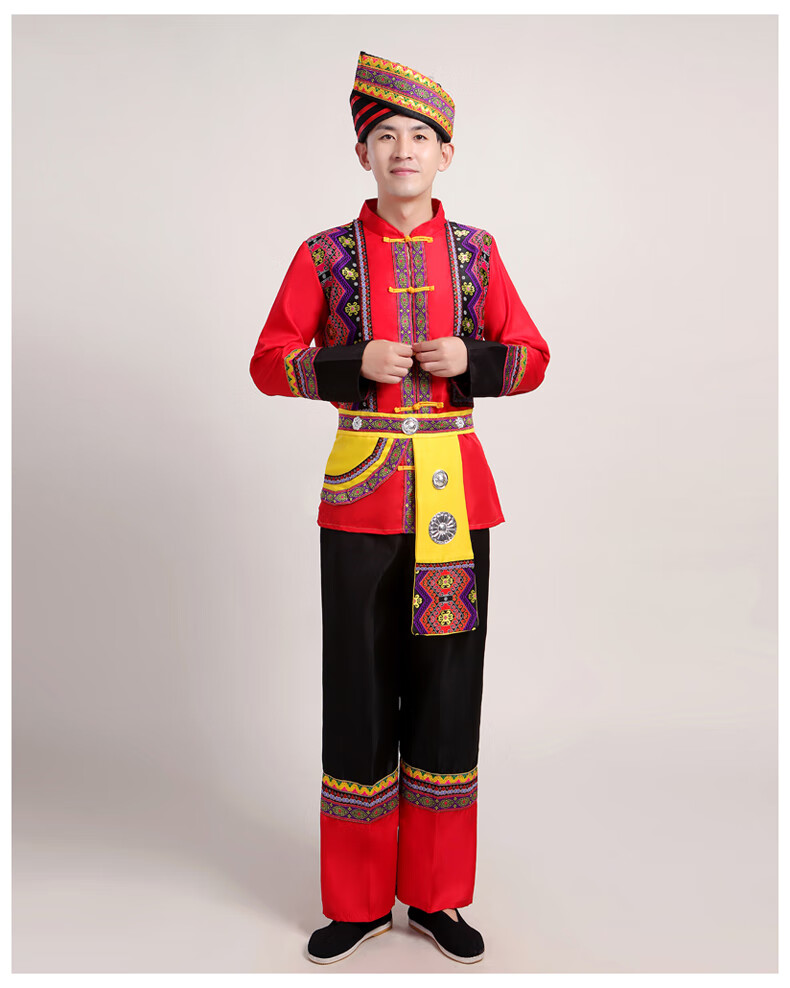傣族服饰照片男性图片