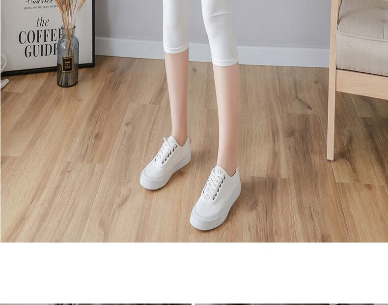 LangSha Ice Silk Leggings for Women, Lightweight Summer Elastic Seven-Point Pants, High-Waist Slimming Sun Protection Tight-Fitting Trousers for Outer Wear 19