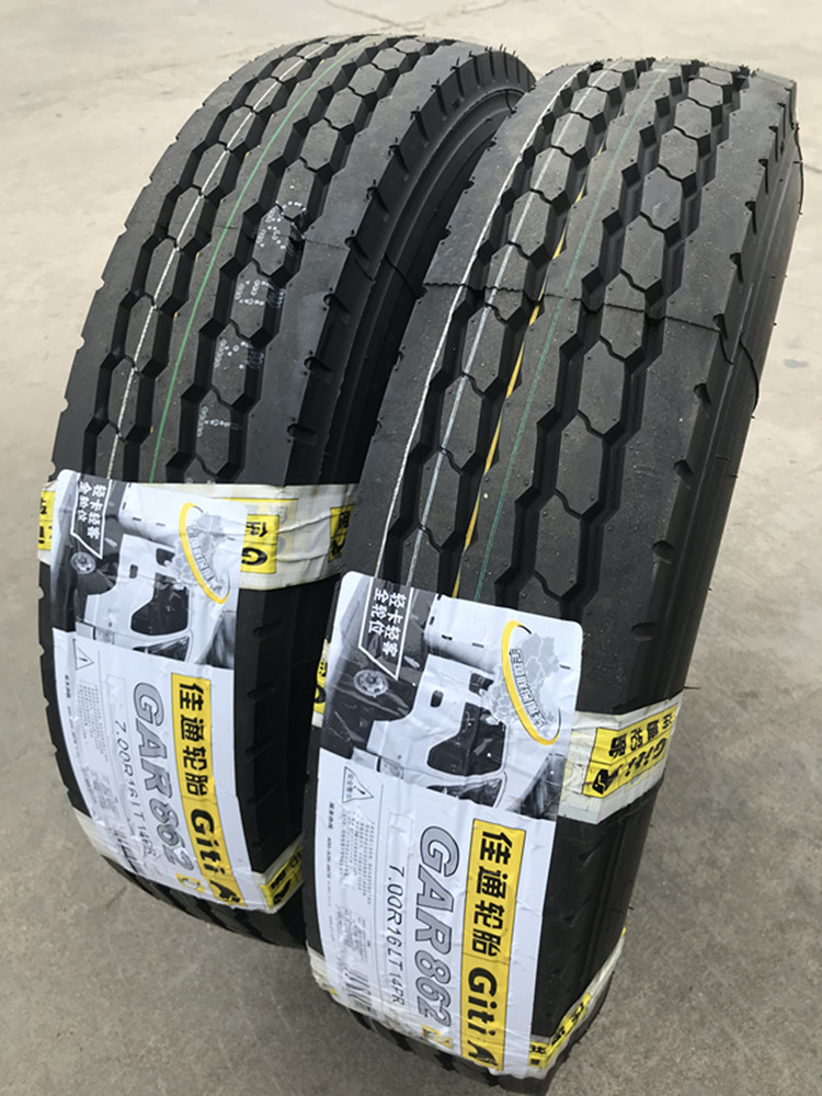 佳通全钢丝轮胎700r16lt货车客车载重耐磨型gar862花纹 佳通全钢丝7.