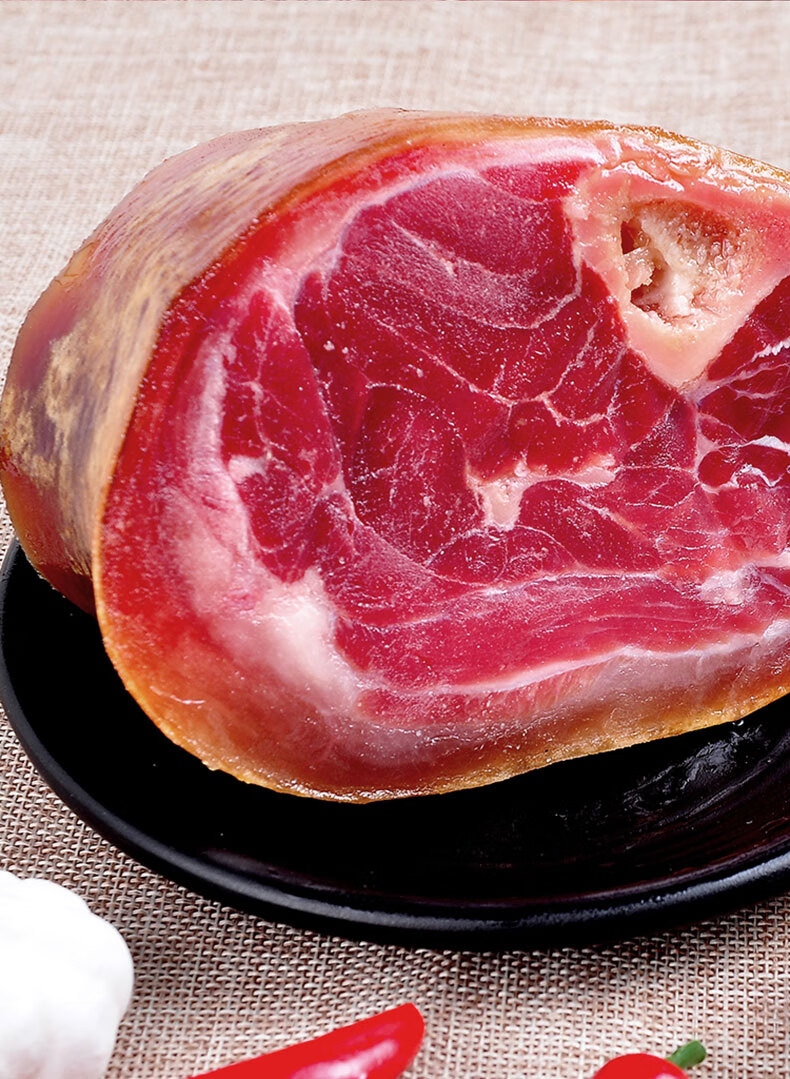 宣威云南火腿火腿猪脚4斤云南特产农家土猪云腿腌腊肉 猪蹄膀上方部位