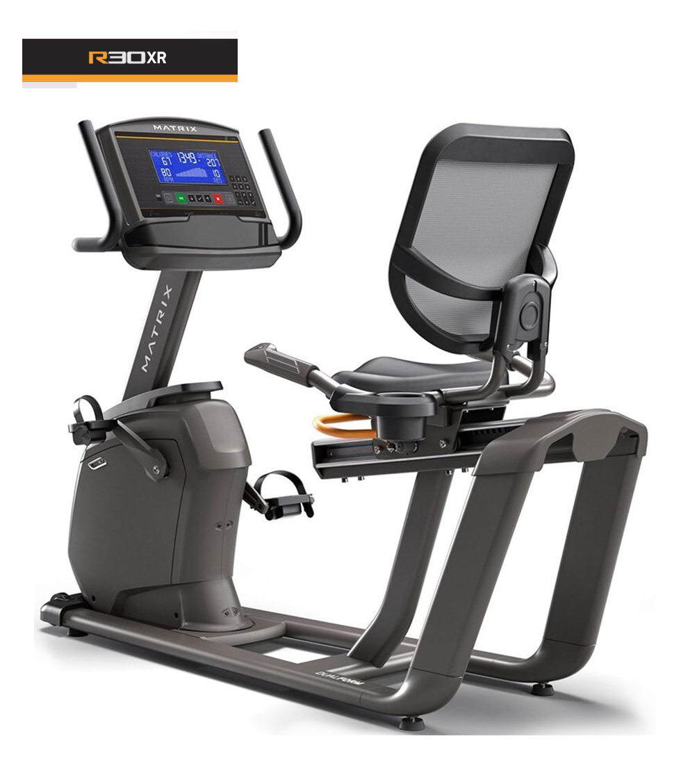 乔山johnson卧式健身车家用静音室内老人健身自行车r30商用运动触屏