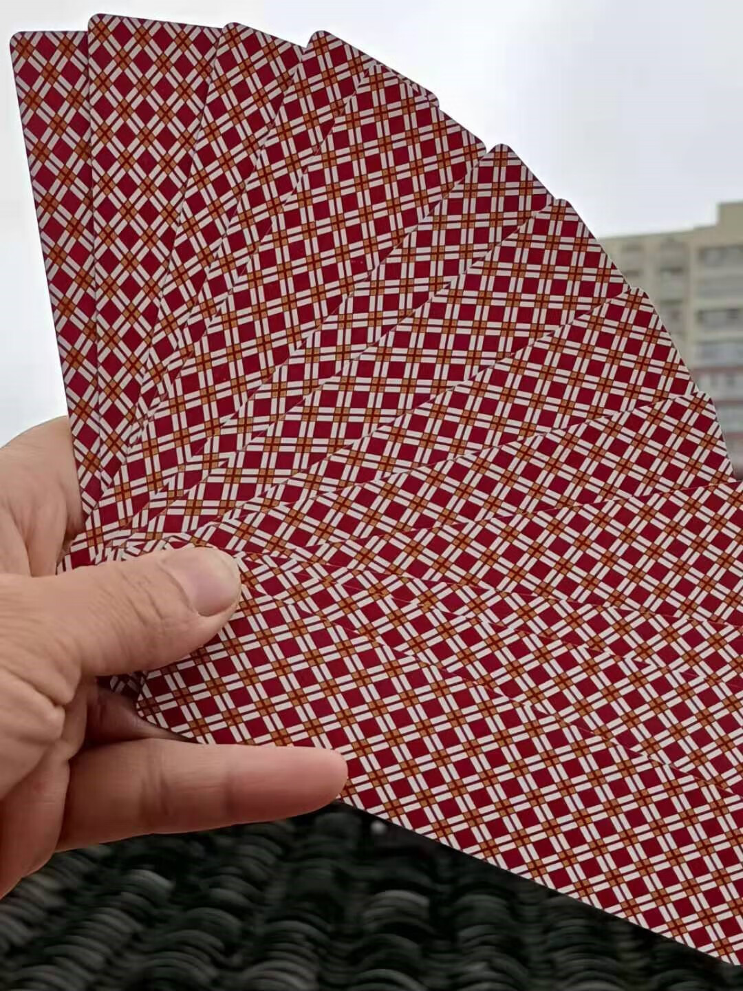 10副宾王湖南字牌跑胡子纸牌二七十大贰大号胶牌塑料磨砂长牌宾王no