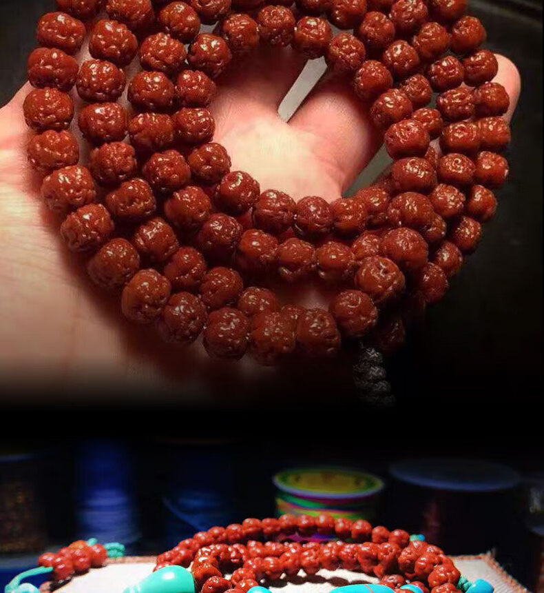 一北正宗三日红原桩南瓜佛手玄武纹小金刚菩提子108颗佛珠手串南瓜