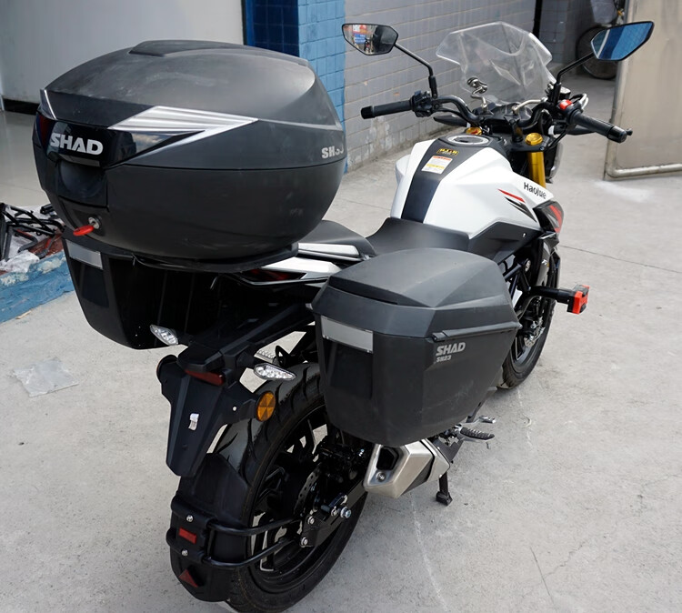 适用于hj15010d豪爵dr160改装shad快拆夏德边箱三箱尾箱后备箱sh39尾