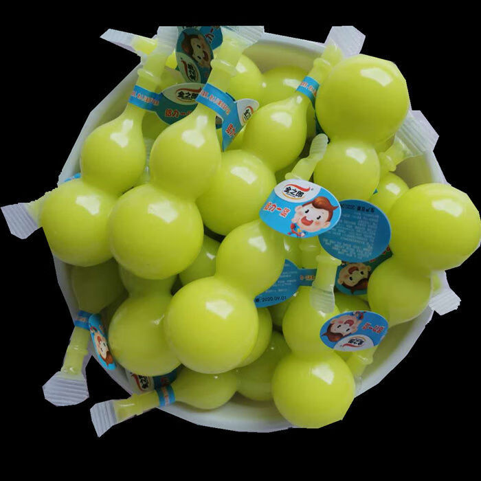 水果造型吸吸果冻布丁综合味饮料小时候零食小吃整箱葫芦优果10个10个