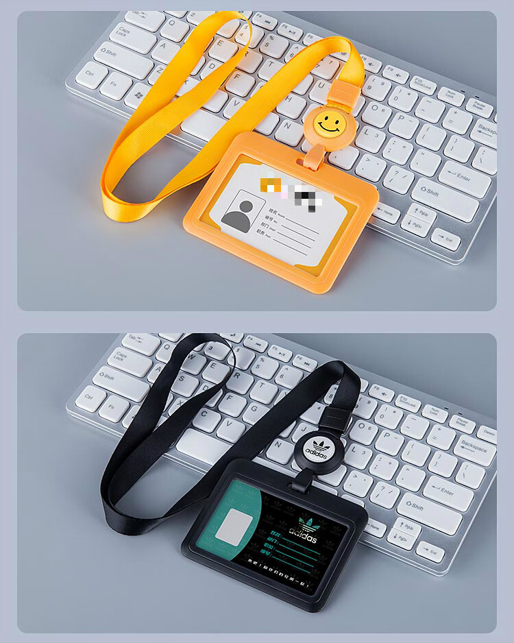 柯昂(keang) 易拉扣挂绳工作证卡套吊绳定制带挂脖工作牌可伸缩员工