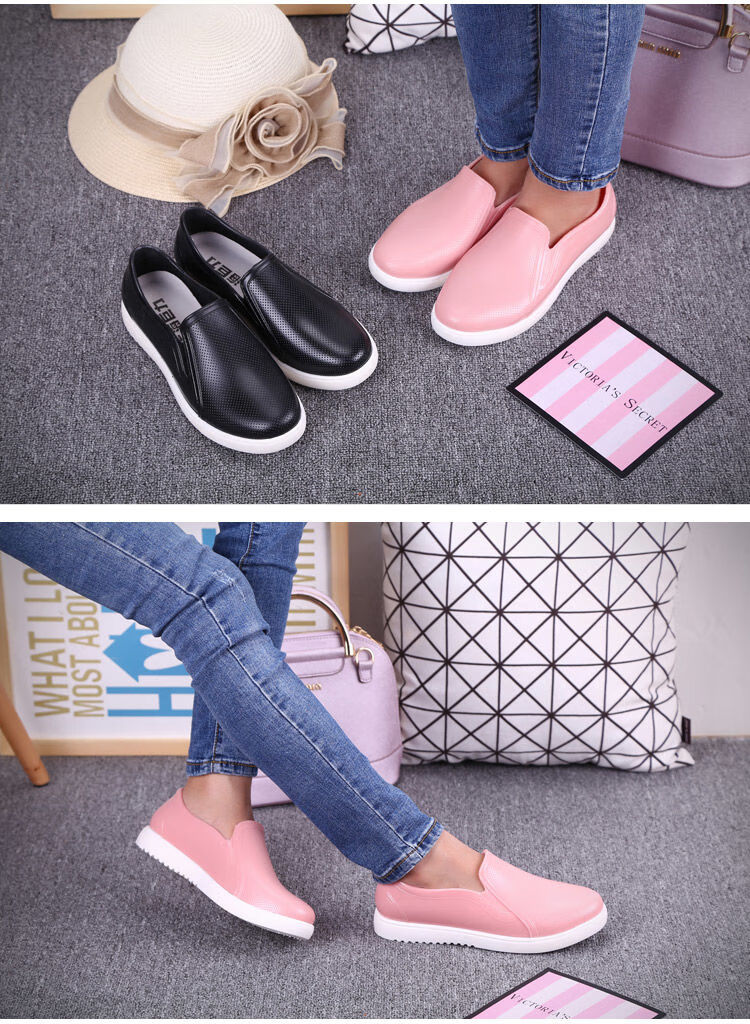 低帮雨鞋女士雨靴韩国时尚成人防滑厨房工作胶鞋套鞋防水鞋女 3310枣