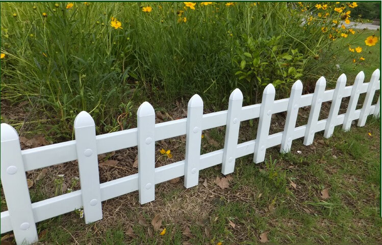 倘沭湾 轩薇 pvc护栏塑钢花坛草坪绿化栅栏园艺围栏围墙社区栏杆防护