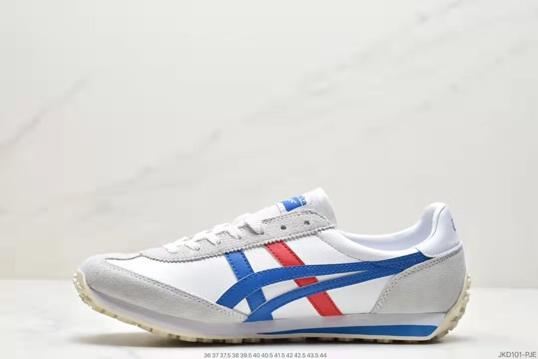 乐洋纯虎牌运动鞋tiger edr78学生慢跑步鞋男鞋休闲女鞋阿甘复古鞋 白