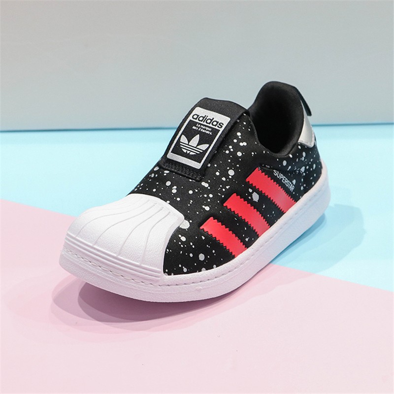 阿迪达斯adidas童鞋2021年新品儿童运动鞋贝壳头男女小童休闲板鞋fy