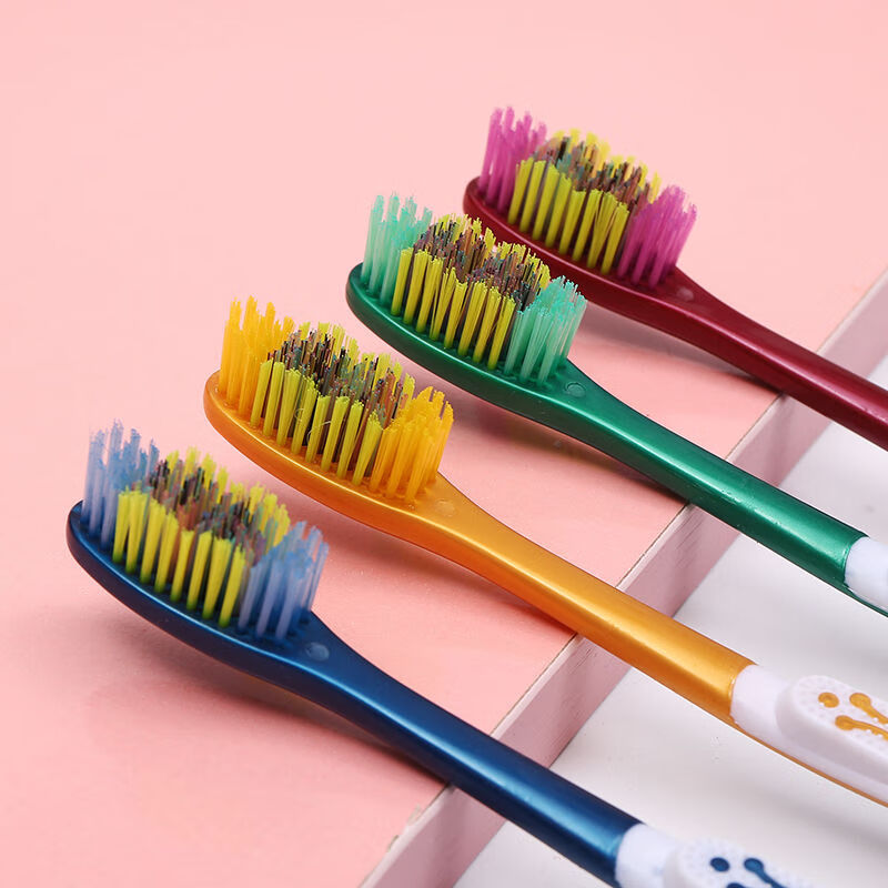 中毛牙刷 大头牙刷梵贞 4支【独立包装】 2380款舒晨硬毛牙刷【图片