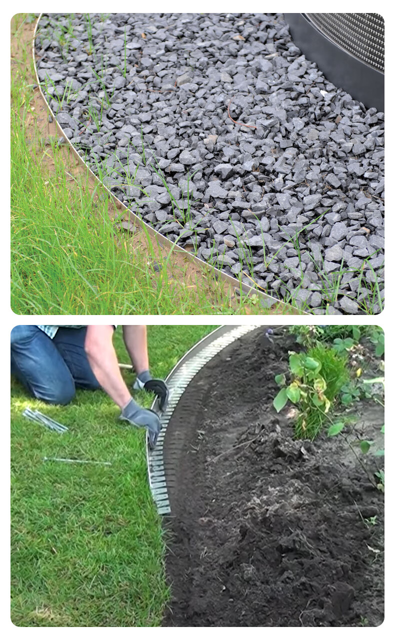 绿化园艺隔草带隔根板隔土带金属围树带隔离板君撷 3cm宽*5cm高*1mm厚