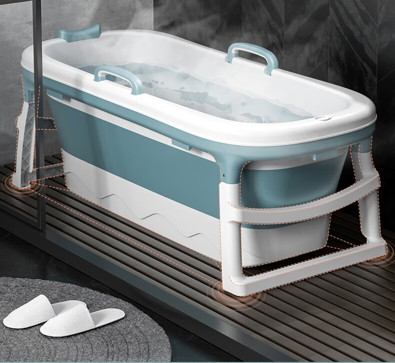 泡澡桶折叠浴桶洗澡桶可折叠浴盆婴幼儿大人儿童洗澡盆家用洗澡神器