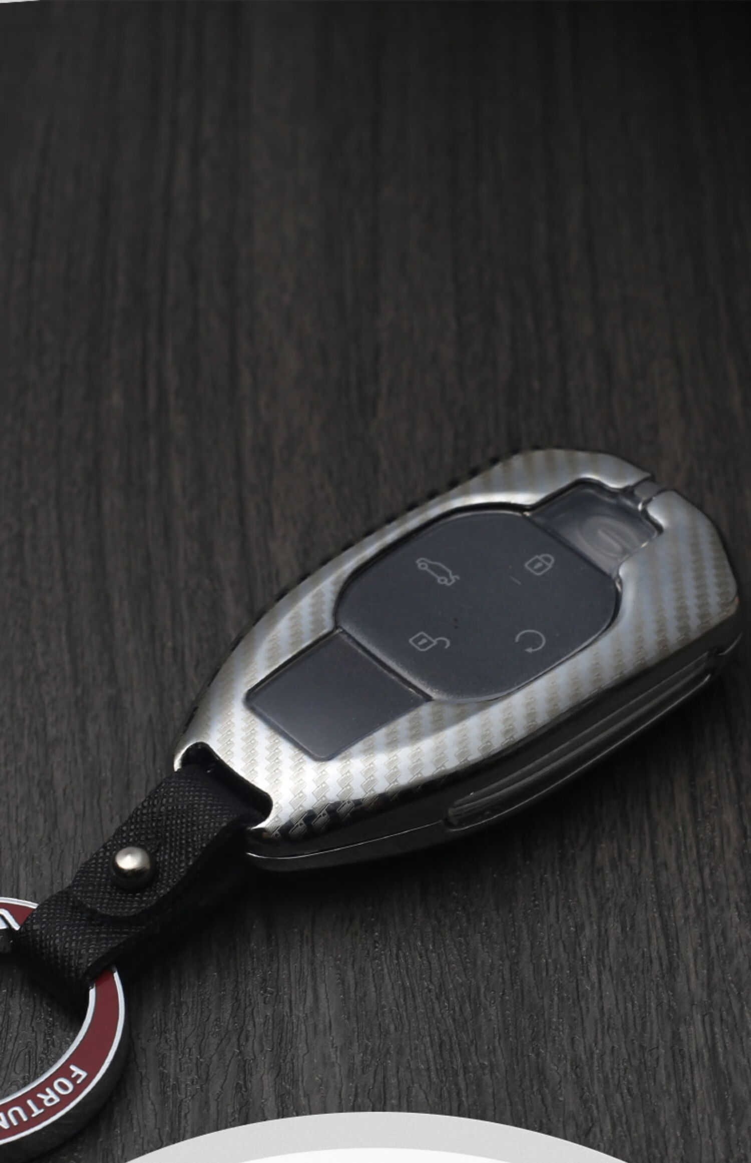 2022款广汽传祺影豹专用车钥匙套包扣保护壳改装empow合金属 珍珠银