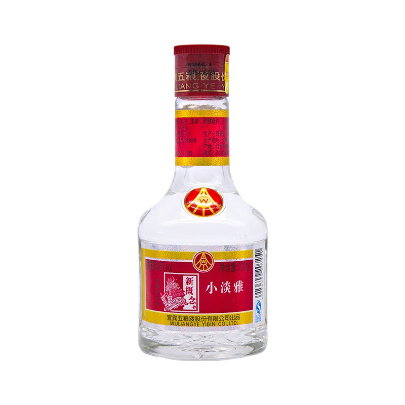 五粮液股份有限公司 浓香型白酒 新概念小淡雅 46度100ml*6瓶【图片